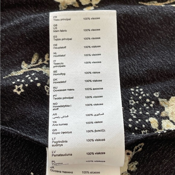 Maje Floral Long Balloon Sleeve Mini Dress, Size 6 US/38 FR - Picture 11 of 13